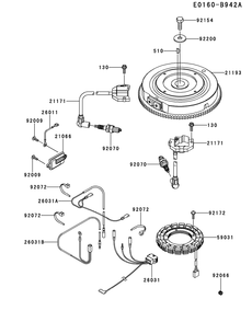 Fs541v-Ds37 Electric Equipment Diagram and Parts List for FS541V-DS37  Cub Cadet Engine